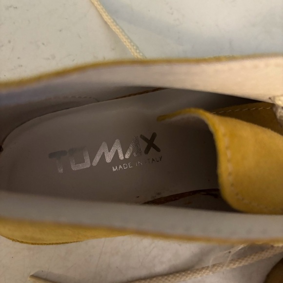Tomax women’s yellow suede lace up booties in size ‎ 37 made in Italy - Picture 7 of 11
